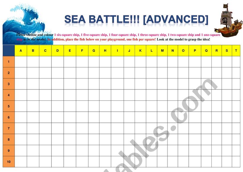 SEA BATTLE GAME [advanced mode]